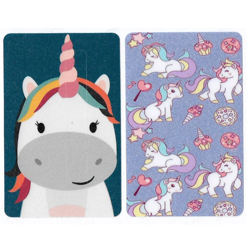 استیکر کارت طرح اسب تک شاخ کد STK13 مجموعه 2 عددی