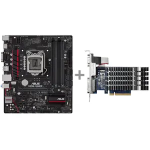 مادربرد ایسوس مدل B85M-GAMER به همراه کارت گرافیک ایسوس مدل 710-1-SL
