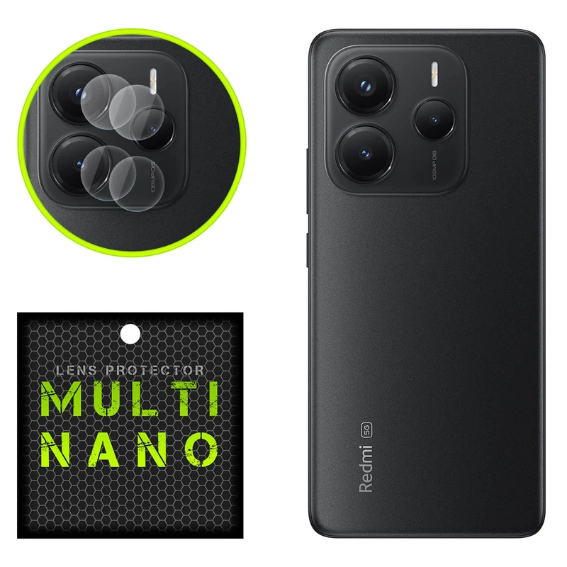 محافظ لنز دوربین مولتی نانو مدل X-L2N مناسب برای گوشی موبایل شیائومی Redmi Note 14 5G بسته دو عددی