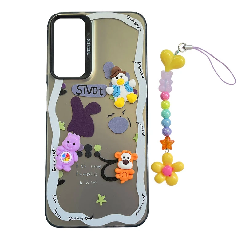 کاور طرح کرومی مدل لاوین کد A11681 مناسب برای گوشی موبایل سامسونگ Galaxy A14 4G / A14 5G به همراه بند آویز