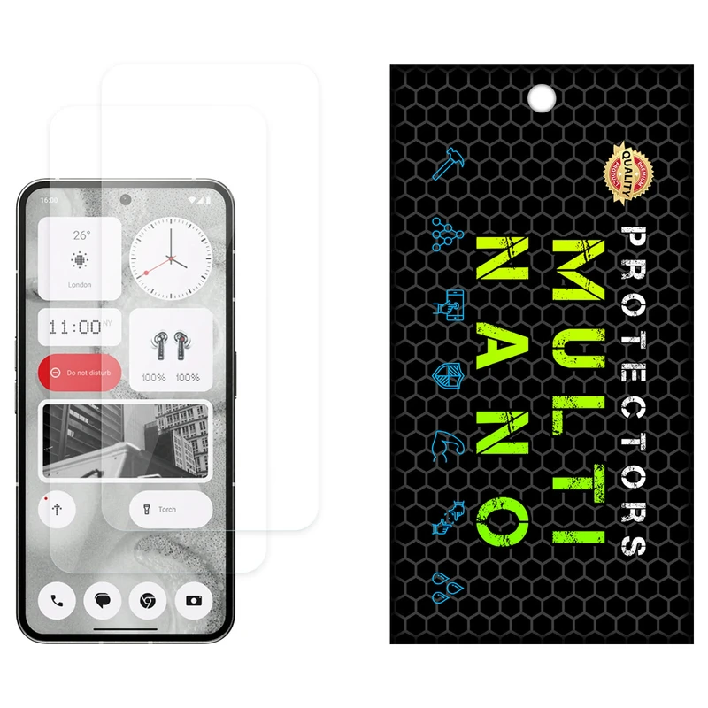 محافظ صفحه نمایش مولتی نانو مدل  X-S2N مناسب برای گوشی موبایل ناتینگ Phone 2 بسته دو عددی