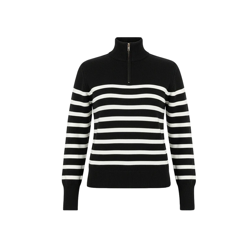 پلیور یقه ایستاده زنانه مدل BBNN456