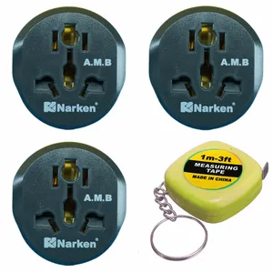 مبدل برق نارکن مدل NK 605k2 بسته 3 عددی