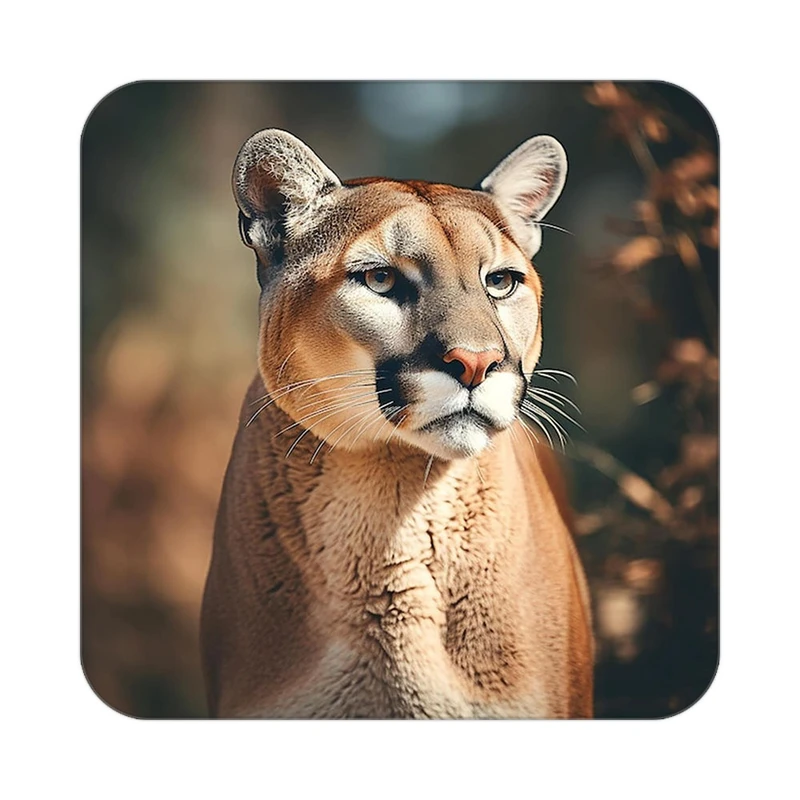 زیر لیوانی کاکتی طرح شیر مدل mp24438