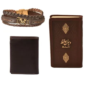 ست هدیه طرح تولد خرداد  کهن چرم  مدل m110- 3