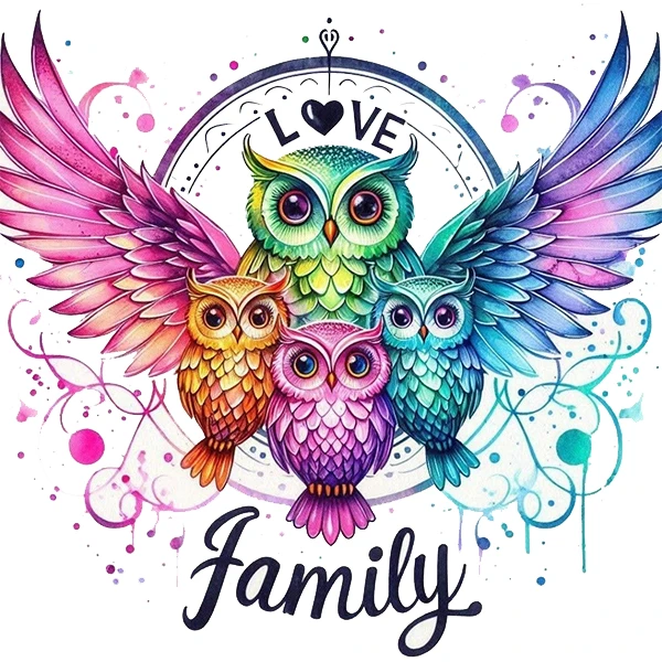 استیکر پارچه و لباس پاد آفرین طرح جغد کد 4113