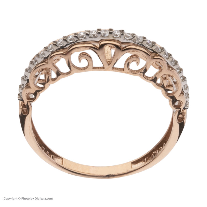 ست حلقه و پشت حلقه طلا 18 عیار زنانه مایا ماهک مدل MR0932 ست حلقه و پشت حلقه طلا 18 عیار زنانه مایا ماهک مدل MR0932