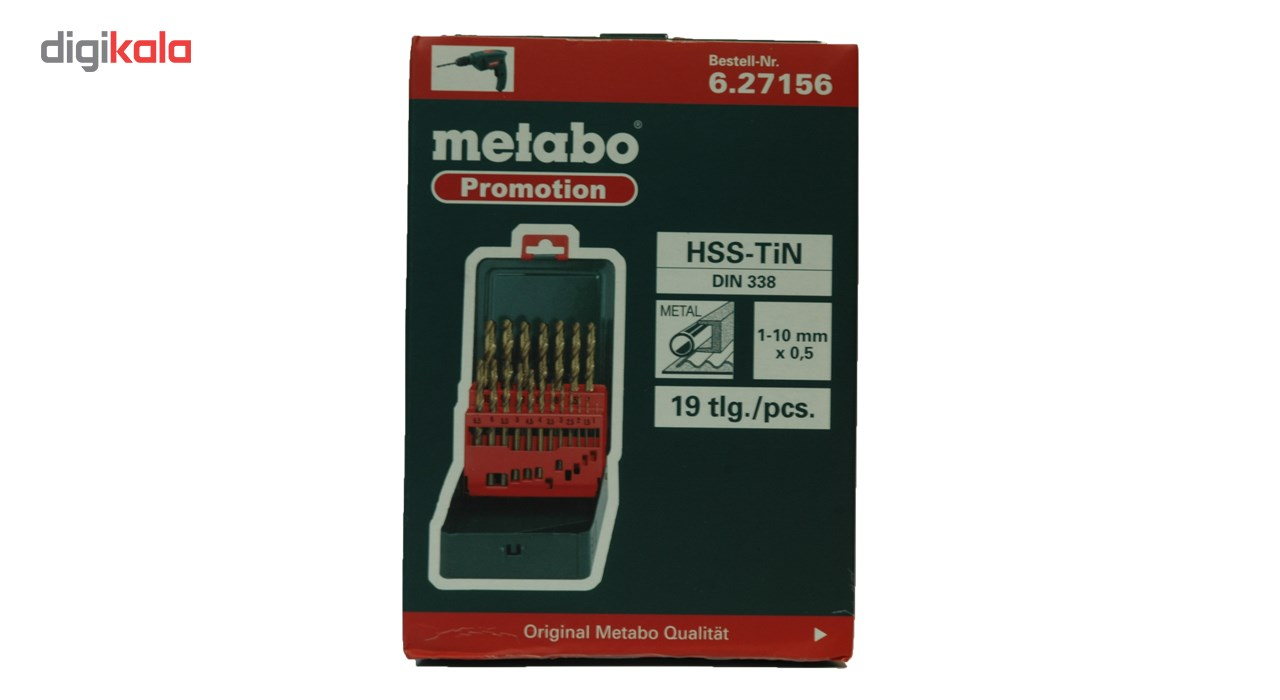 مجموعه 19 عددی مته متابو مدل 627156