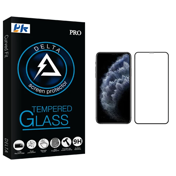 محافظ صفحه نمایش مات پی کی مدل Delta Glass مناسب برای گوشی موبایل اپل iPhone 11