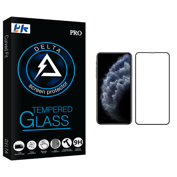محافظ صفحه نمایش مات پی کی مدل Delta Glass مناسب برای گوشی موبایل اپل iPhone XS Max