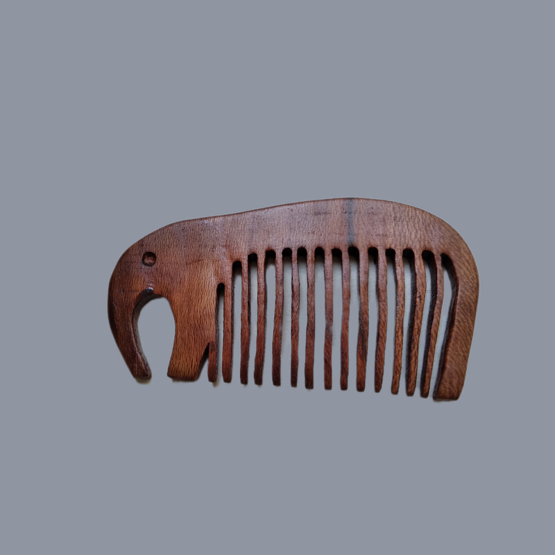 شانه مو مدل چوبی طرح فیل
