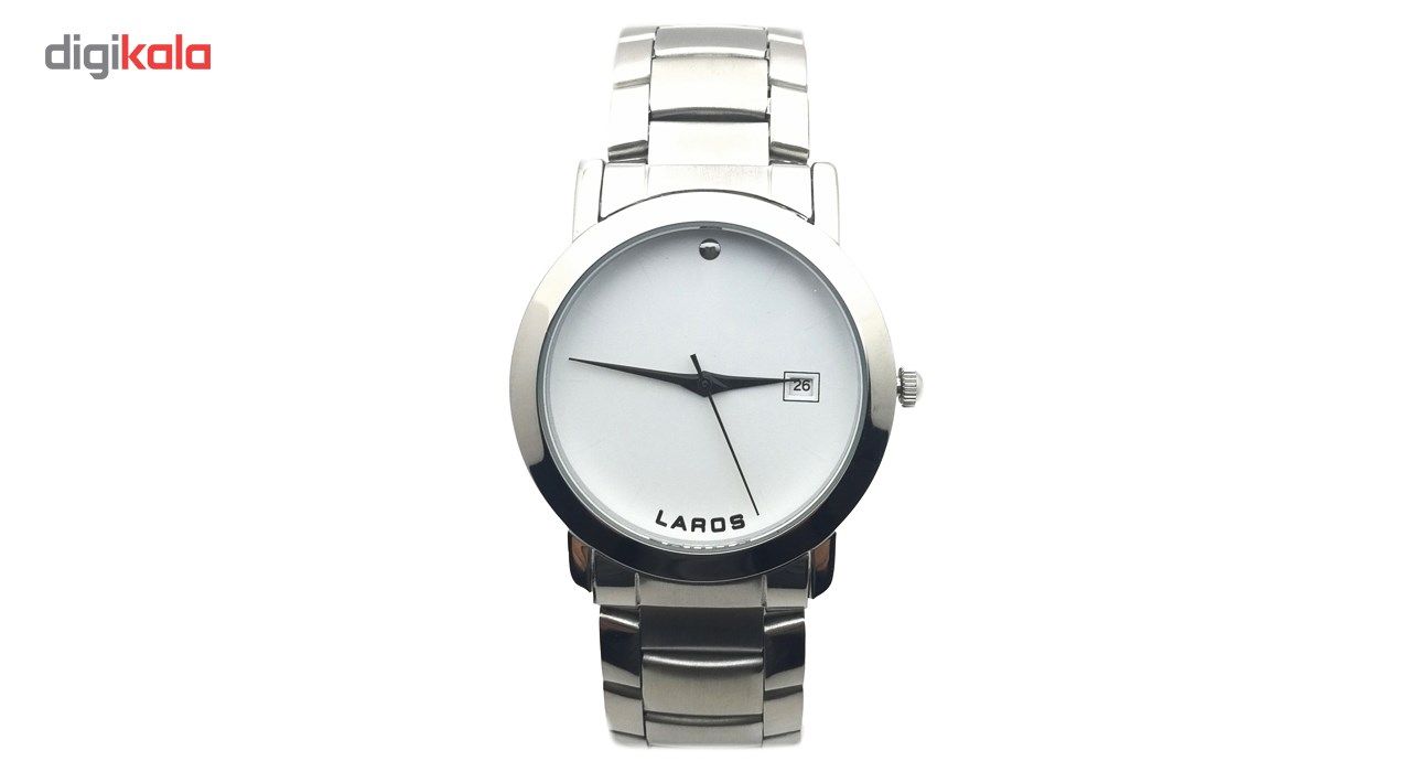 ساعت مچی عقربه ای مردانه لاروس مدل LM-N609-White -  - 2