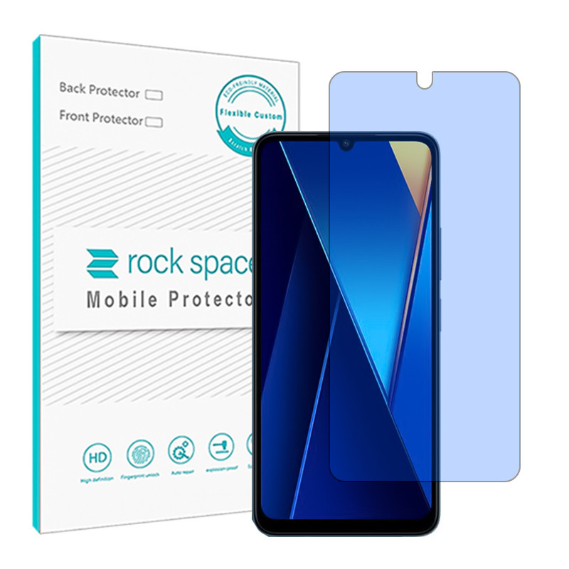 محافظ صفحه نمایش ضد اشعه آبی راک اسپیس مدل HyBLU مناسب برای گوشی موبایل شیائومی Poco C65 
