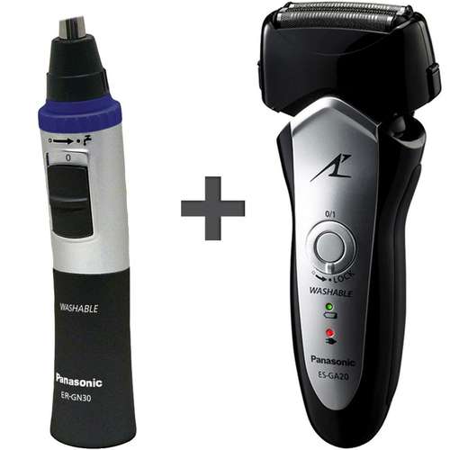 ماشین اصلاح صورت پاناسونیک سری Lamdash مدل ES-GA20 به همراه موزن گوش و بینی پاناسونیک مدل ER-GN30
