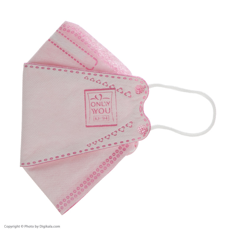 ماسک تنفسی اونلی یو  مدل سه بعدی Pnk-H 551 بسته 20 عددی