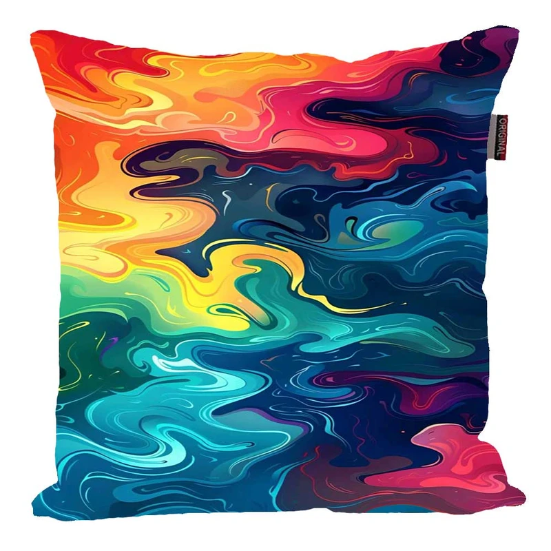 کوسن پاد آفرین مدل فانتزی طرح سنگی رنگی کد 01939