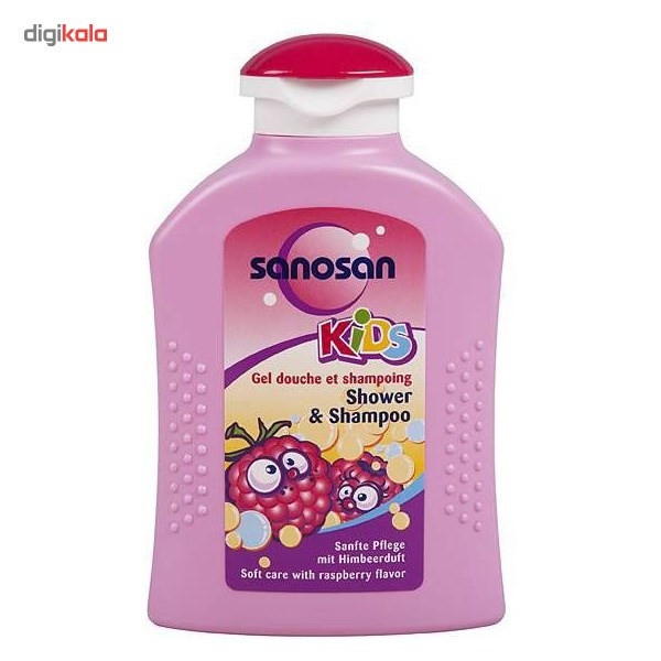 شامپو سر و بدن بچه سانوسان مدل Raspberry حجم 200 میلی لیتر شامپو سر و بدن بچه سانوسان مدل Raspberry حجم 200 میلی لیتر