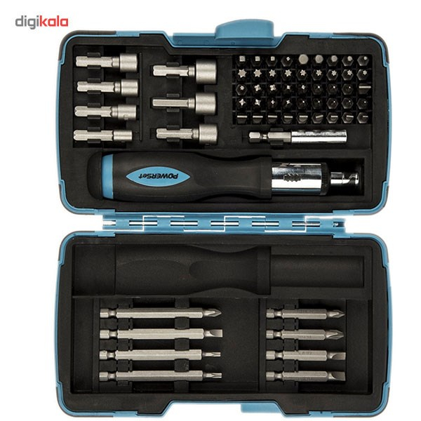 مجموعه 62 عددی سری پیچ گوشتی و آچار پاورست مدل TH1062