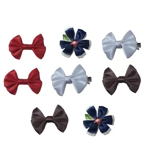 گیره مو دخترانه مدل پاپیونی مجموعه 8 عددی