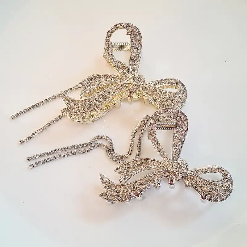 کلیپس مو زنانه مدل پاپیون آویزدار brg 09