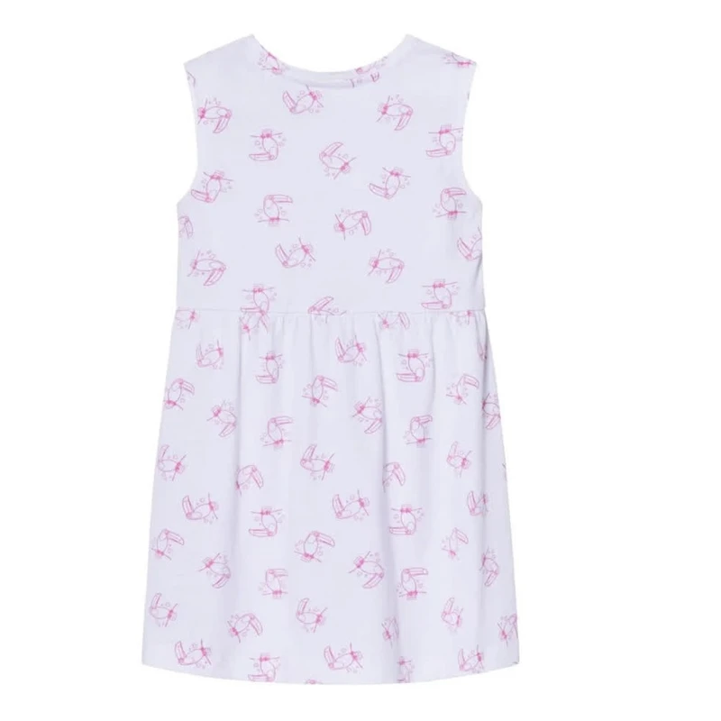 پیراهن بدون آستین یقه گرد دخترانه لوپیلو مدل توکان