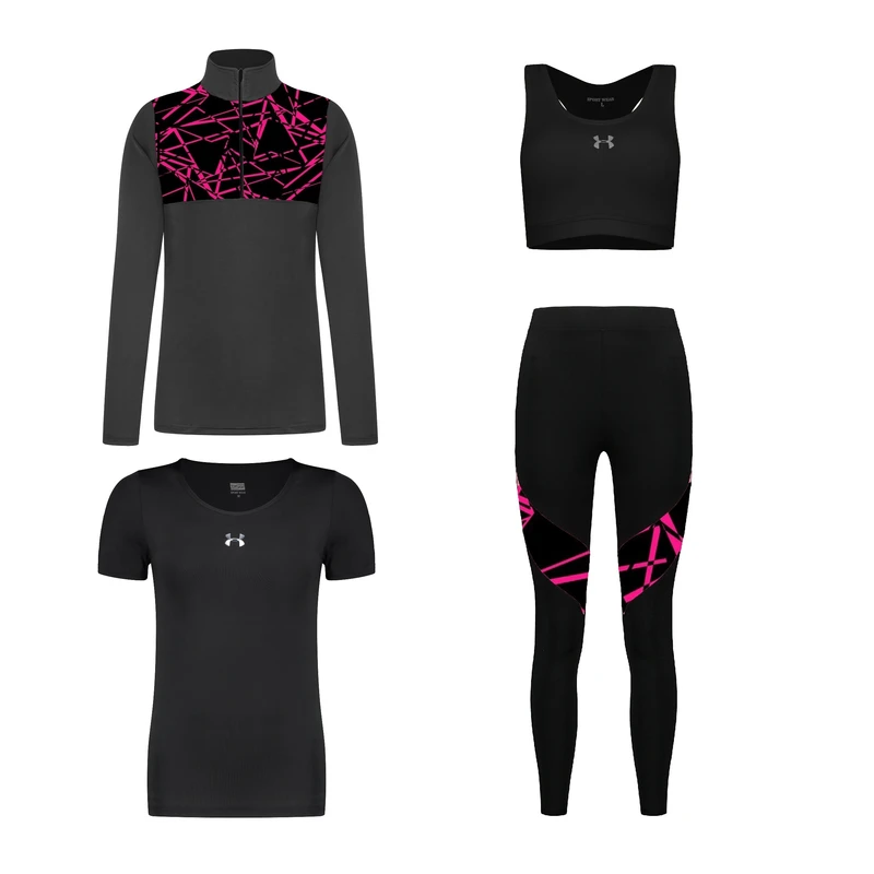 ست چهار تکه لباس ورزشی زنانه مدل 1801-1401-7101-276