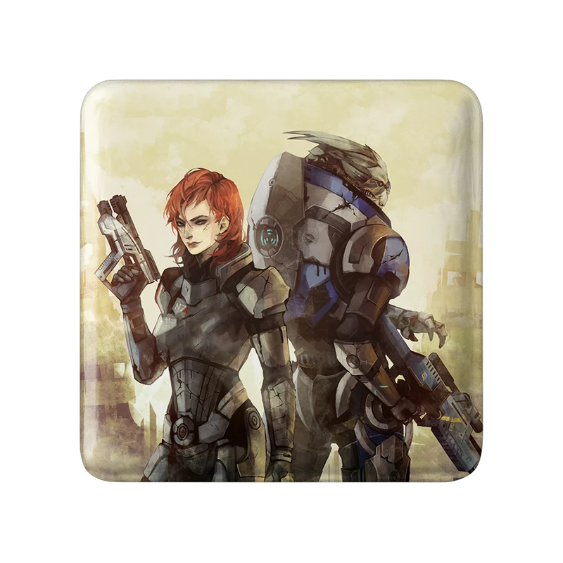 مگنت خندالو طرح بازی مس افکت (Mass Effect) مدل مربعی کد 31548