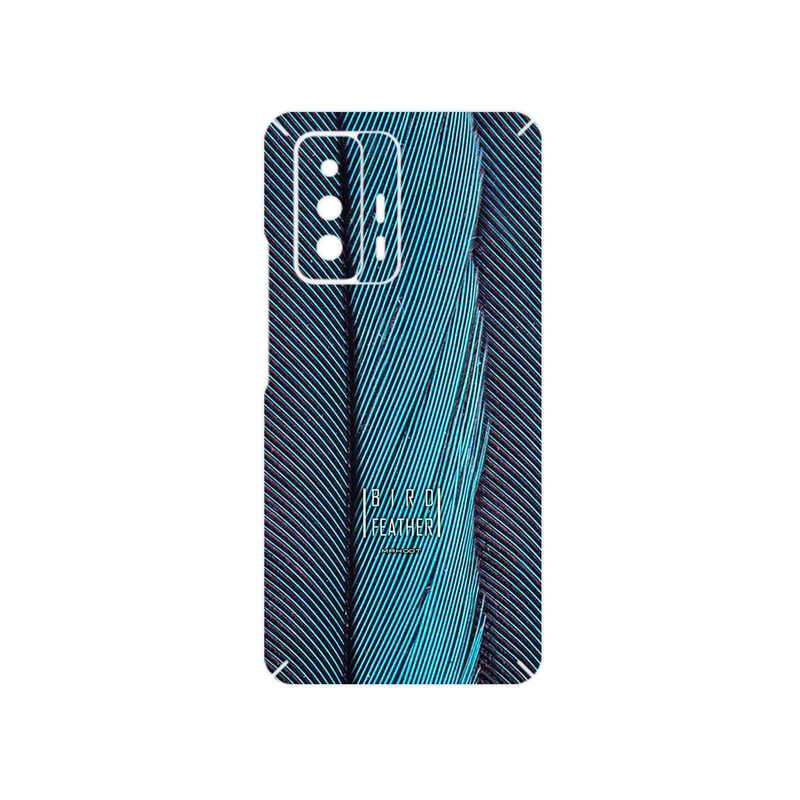 برچسب پوششی ماهوت مدل Turquoise feathers مناسب برای گوشی موبایل شیائومی 11T 5G