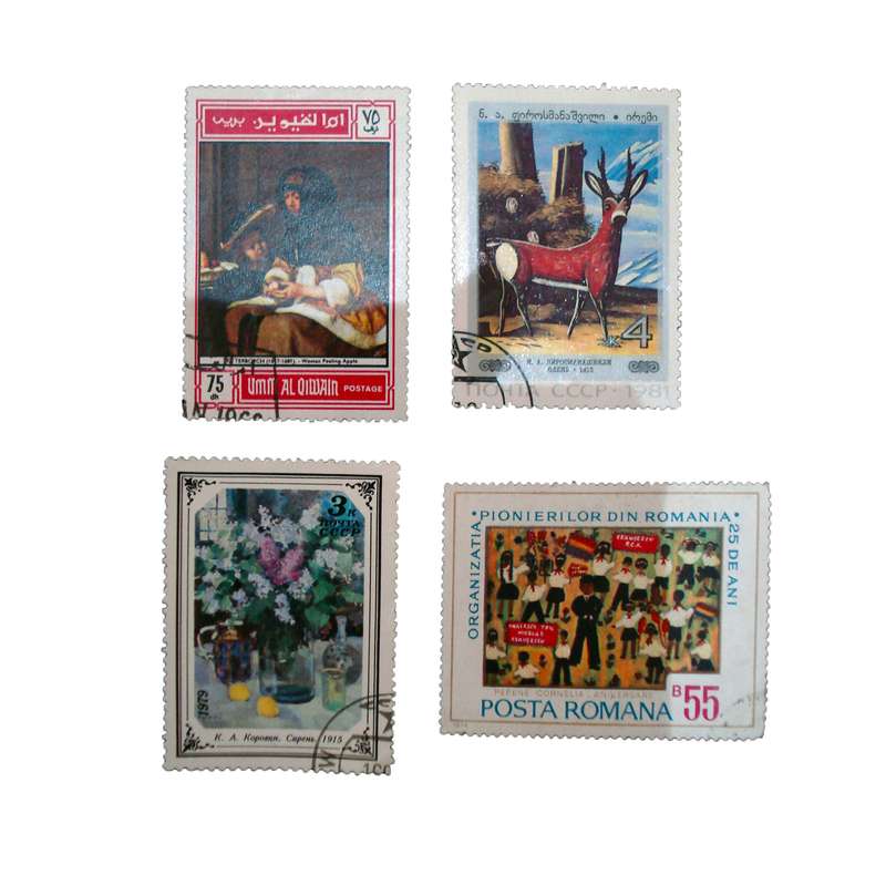 تمبر یادگاری مدل ملل کد bc-1809 مجموعه 4 عددی