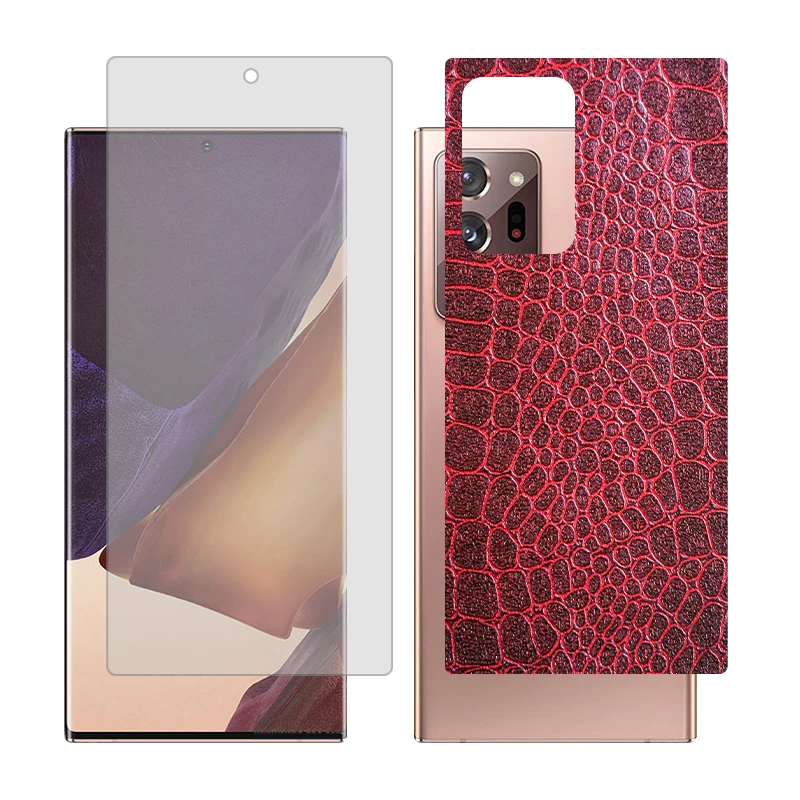 محافظ صفحه نمایش شفاف گلس مدل Together مناسب برای گوشی موبایل سامسونگ Galaxy Note20 Ultra 5G به همراه برچسب پوششی پشت گوشی 