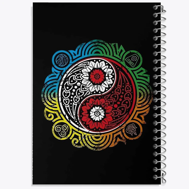 دفتر مشق 50 برگ خندالو مدل یین و یانگ کد 27697