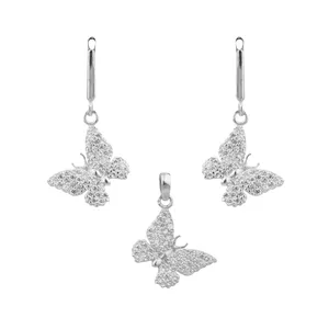 نیم ست نقره زنانه مدل پرواز