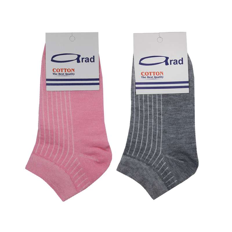 جوراب دخترانه آراد کد 130257 مجموعه 2 عددی