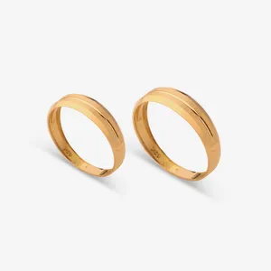 ست حلقه طلا 18 عیار زنانه و مردانه دوست خوب مدل DK155