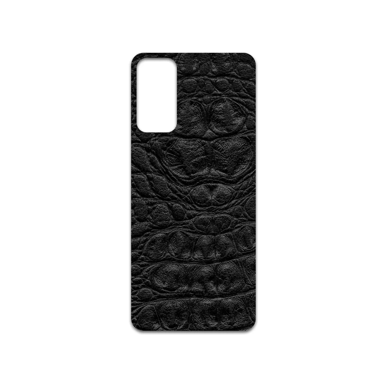 برچسب پوششی ماهوت مدل Black-Crocodile-Leather مناسب برای گوشی موبایل سامسونگ Galaxy F13