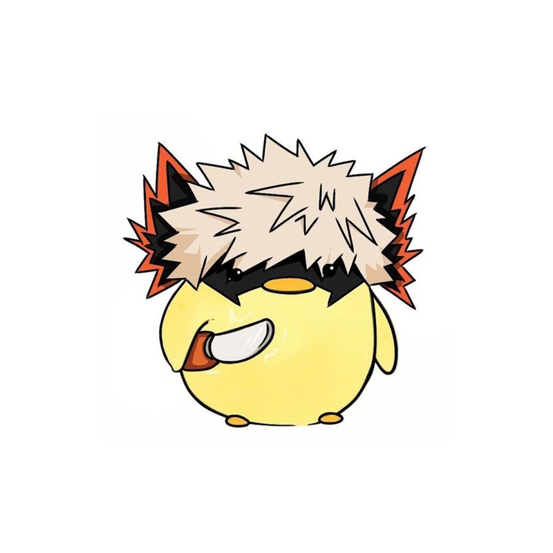 استیکر لپ تاپ و موبایل مدل انیمه طرح مدرسه قهرمانانه من کاتسوکی باکوگو My Hero Academia Katsuki Bakugo کد 3643