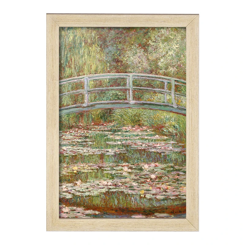 تابلو خندالو طرح برکه نیلوفر آبی کلود مونه کد 36843