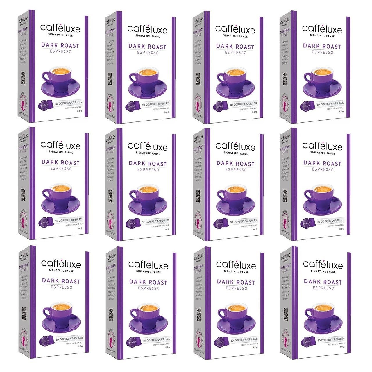کپسول قهوه نسپرسو کافه لوکس مدل  Espresso Dark Roast- مجموعه 12  جعبه