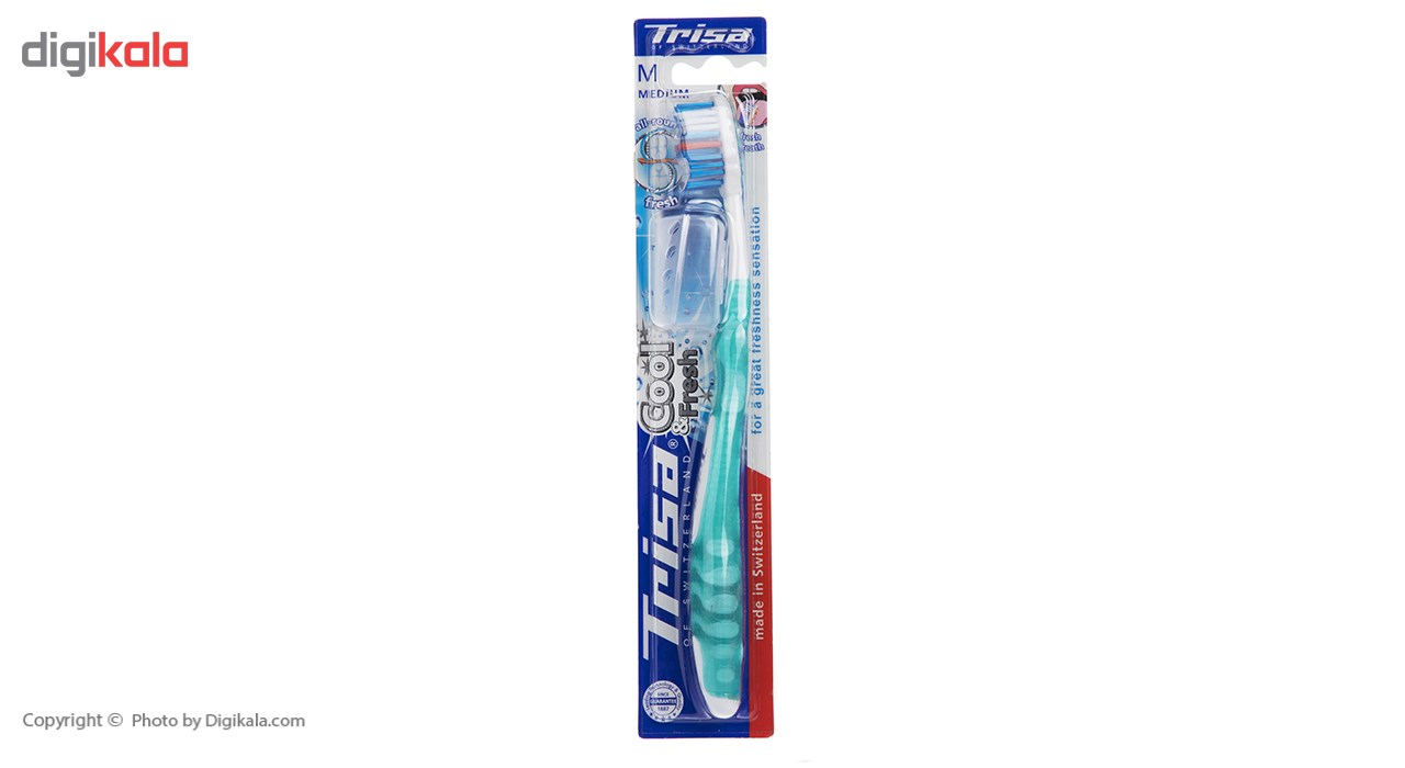 مسواک تریزا مدل Cool and Fresh با برس متوسط به همراه درپوش
