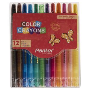 نقد و بررسی مداد شمعی 12 رنگ پنتر مدل Color توسط خریداران