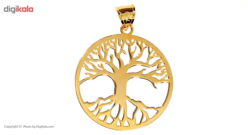 آویز گردنبند طلا 18 عیار رزا مدل N105