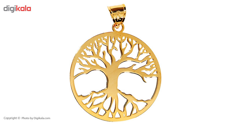 آویز گردنبند طلا 18 عیار رزا مدل N105 آویز گردنبند طلا 18 عیار رزا مدل N105