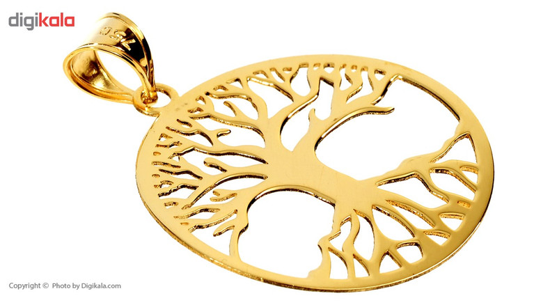 آویز گردنبند طلا 18 عیار رزا مدل N105 آویز گردنبند طلا 18 عیار رزا مدل N105