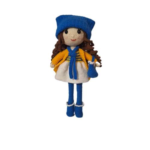 عروسک بافتنی طرح دختر