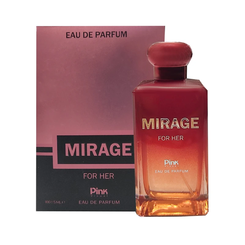 ادوپرفیوم زنانه پینک ویژوآل مدل Mirage با رایحه شیرین حجم 100 میلی‌لیتر