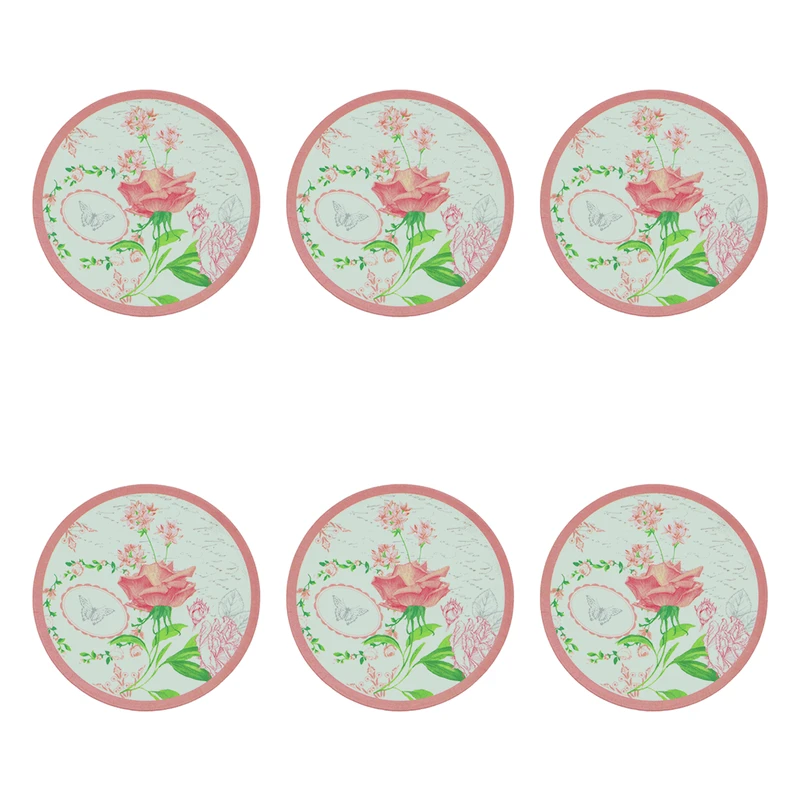 ست پیش دستی بامبو فونیکس Rose004 6 عددی سایز20 سانتی متر