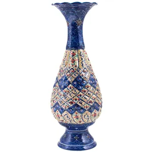 گلدان میناکاری مسی رستا طرح صراحی کد 98-12-102