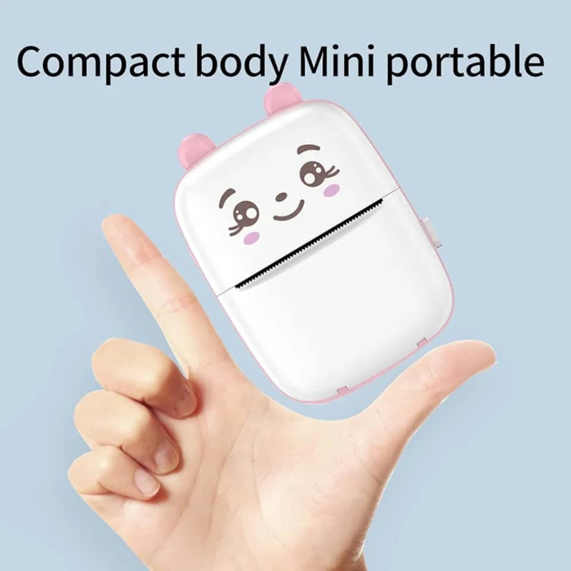 پرینتر لیبل زن ناب سل مدل پرتابل کد PIN01 به همراه سه عدد رول کاغذی