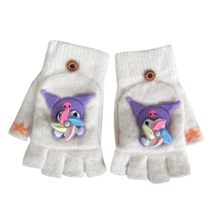 دستکش بافتنی بچگانه مدل کرومی چرخان کد 13