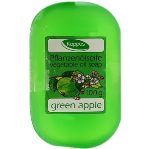 صابون گلیسرینه میوه‌ای کاپوس مدل Green Apple مقدار 100 گرم